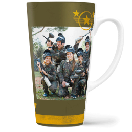 Fotohrnek latte velký - originální dárek - Army